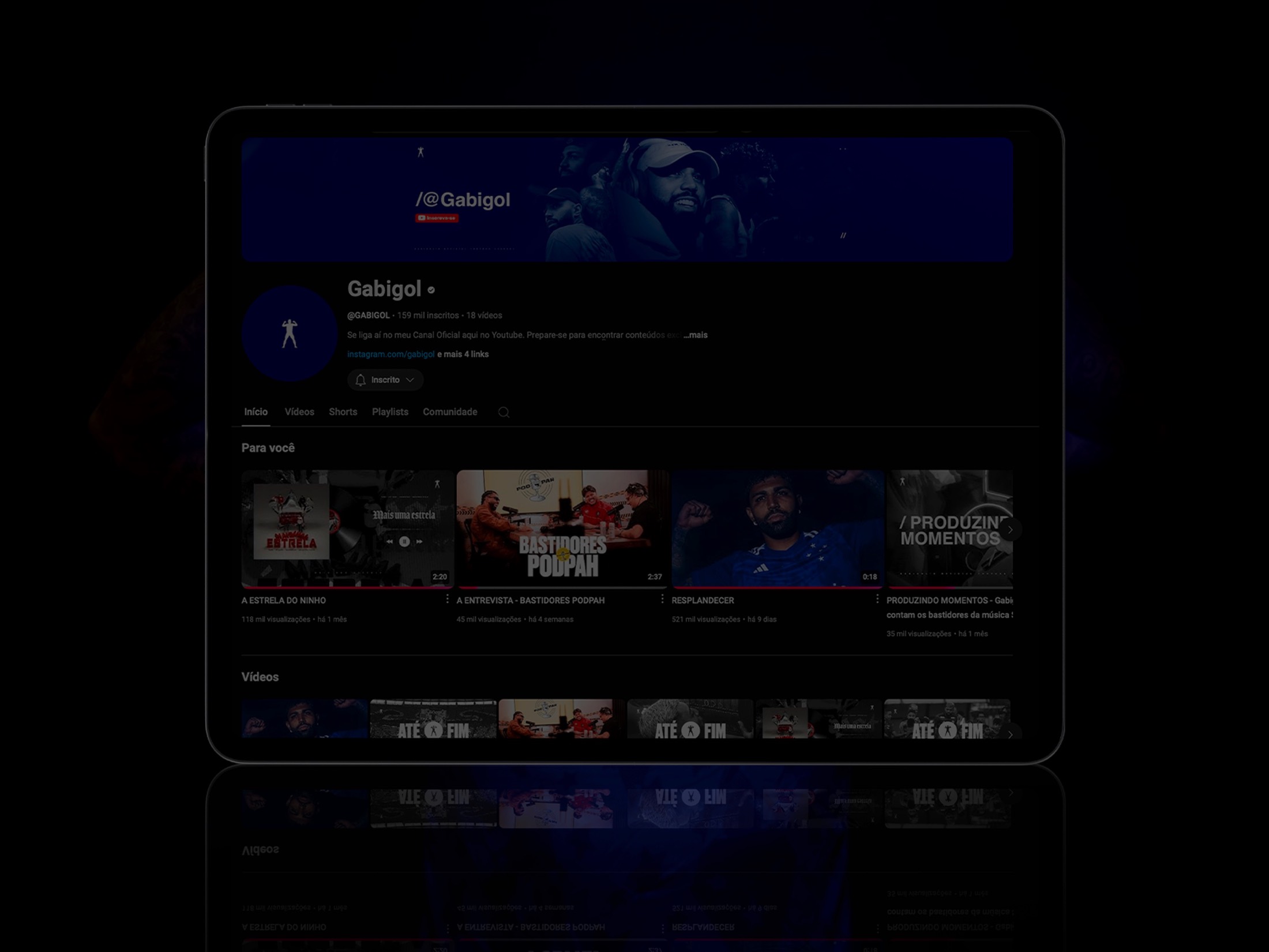 Mockup de resultados