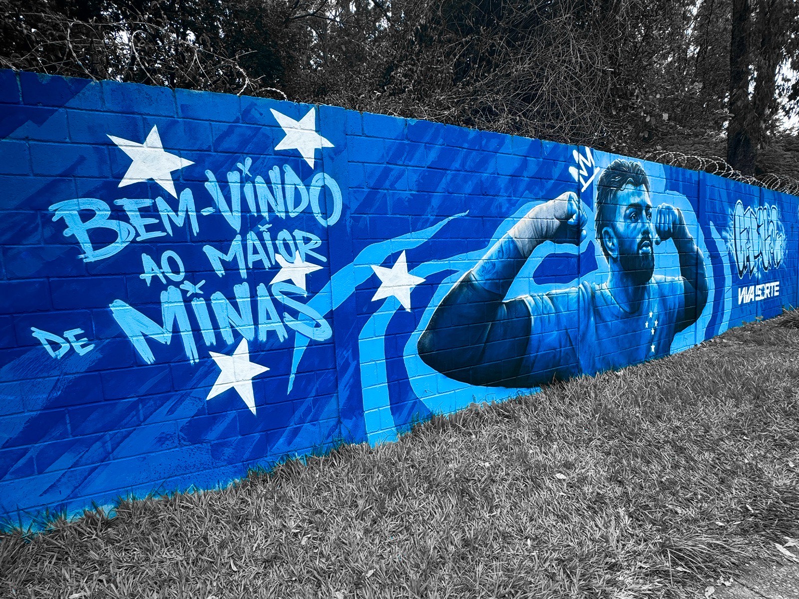 Mural Bem-vindo ao maior de Minas